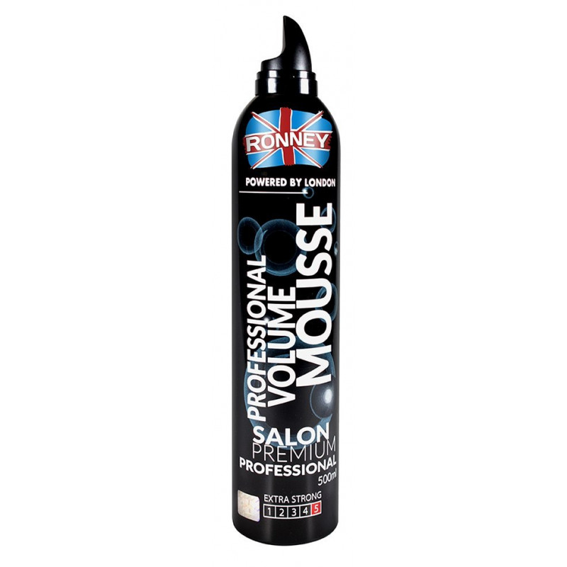 RONNEY Professional volume mousse extra strong (5)- bardzo mocna pianka do włosów 500ml