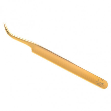 SOFI LASHES PĘSETA DO RZĘS ZAGIĘTA 720 TITANIUM GOLD 