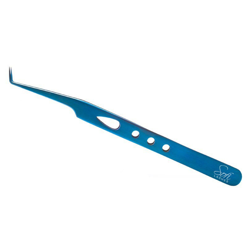 SOFI LASHES PĘSETA DO RZĘS ZAKRZYWIONA 722 TITANIUM BLUE 