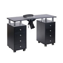 Stolik do manicure z pochłaniaczem BD-3425+P CZARN  