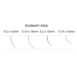 SYIS - RZĘSY J 0,15x 10mm 0.25g
