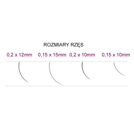 SYIS - RZĘSY J 0,15x 10mm 0.25g
