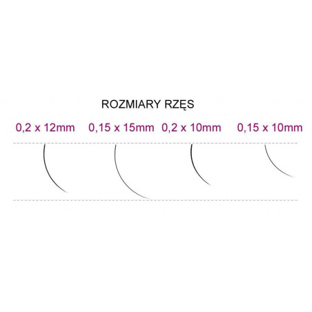 SYIS - RZĘSY J 0,20x 12mm 0,25g