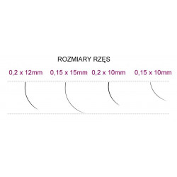 SYIS - RZĘSY J 0,20x 12mm 0,25g