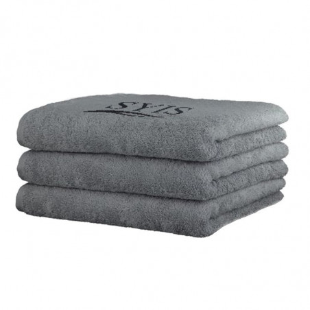 SYIS Ręcznik frotte z logo 50x100 - szary  