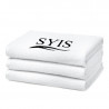 SYIS Ręcznik frotte z logo 70x140 - biały   