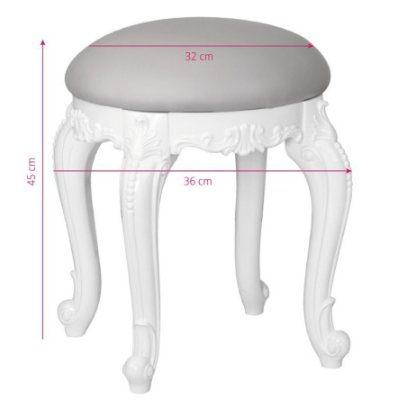 TABORET AZZURRO STYL 60-01 SZARY 