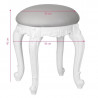 TABORET AZZURRO STYL 60-01 SZARY