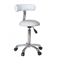 TABORET KOSMETYCZNY 1021AB1 BIAŁY