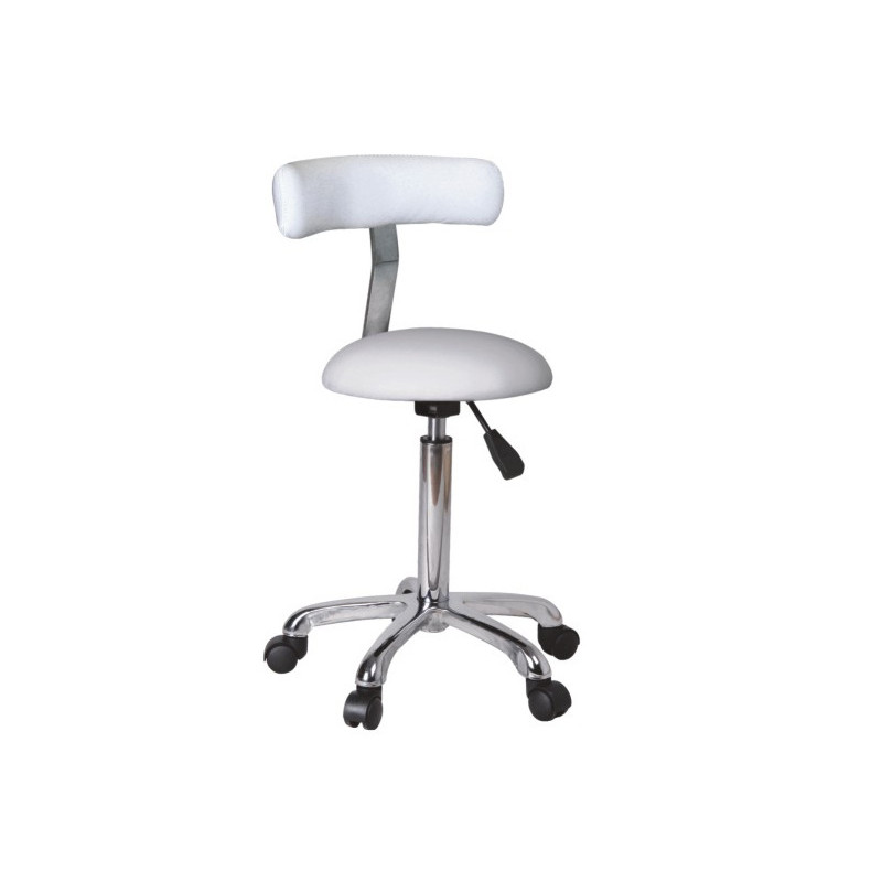 TABORET KOSMETYCZNY 1021AB1 BIAŁY