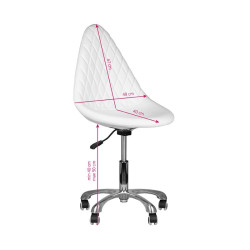 TABORET KOSMETYCZNY 265 BIAŁY