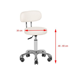 TABORET KOSMETYCZNY A-700 BIAŁY 