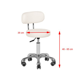 TABORET KOSMETYCZNY A-700 BIAŁY ACTIV  