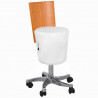 TABORET KOSMETYCZNY AZZURRO 028E BIAŁY 