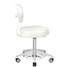 TABORET KOSMETYCZNY AZZURRO 156F BUMP-UP BIAŁY
