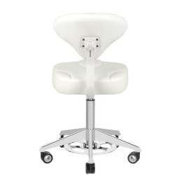 TABORET KOSMETYCZNY AZZURRO 156F BUMP-UP BIAŁY
