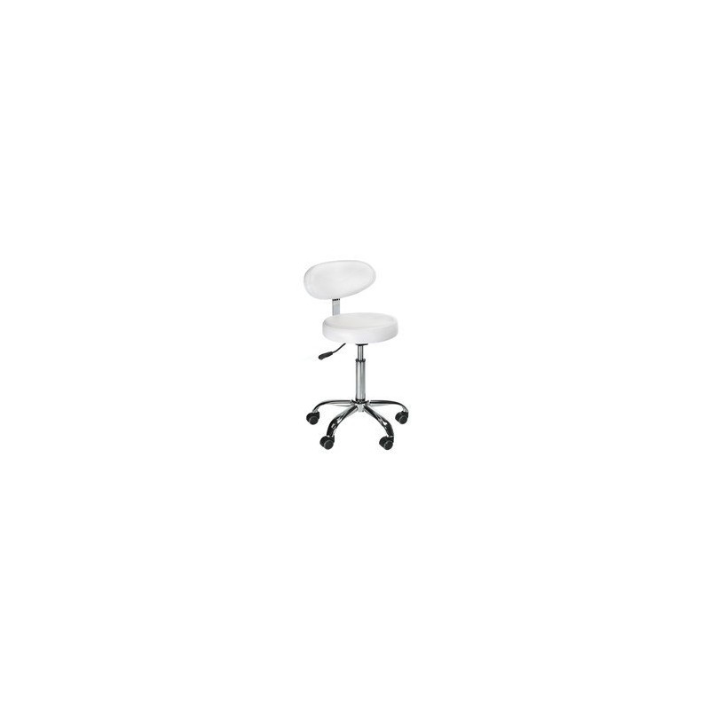 Taboret kosmetyczny z opar. BD-9934 biały 