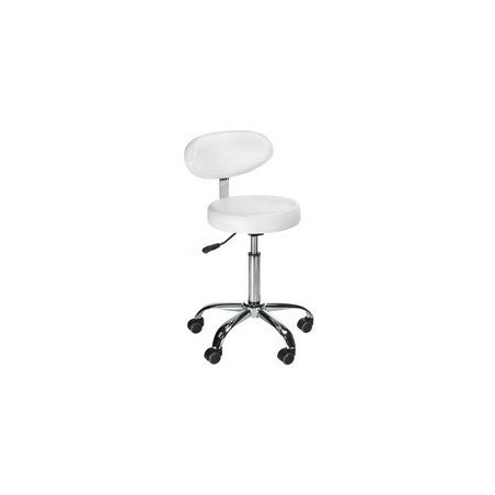 Taboret kosmetyczny z opar. BD-9934 biały 