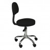 TABORET KOSMETYCZNY Z OPARCIEM AM-9934 BLACK 