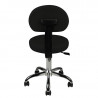 TABORET KOSMETYCZNY Z OPARCIEM AM-9934 BLACK 