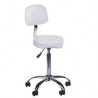 Taboret kosmetyczny z oparciem BH-7268 Biały 