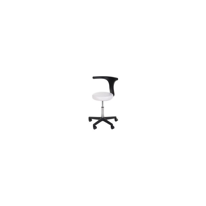 Taboret medyczny + podłokietnik NG-CH049 biały 