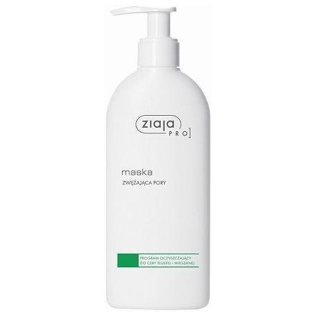 ZIAJA PRO Zielona Maska zwężająca pory c. tłusta, mieszana 270ml   