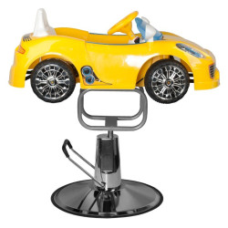 ActivShop FOTEL FRYZJERSKI DZIECIĘCY SAMOCHODZIK PORSCHE B041C ŻÓŁTY 