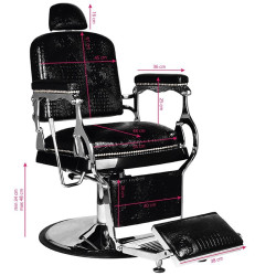 ActivShop GABBIANO FOTEL BARBERSKI ALFREDO CZARNY 