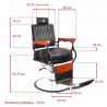 ActivShop GABBIANO FOTEL BARBERSKI MASTER CZARNY 